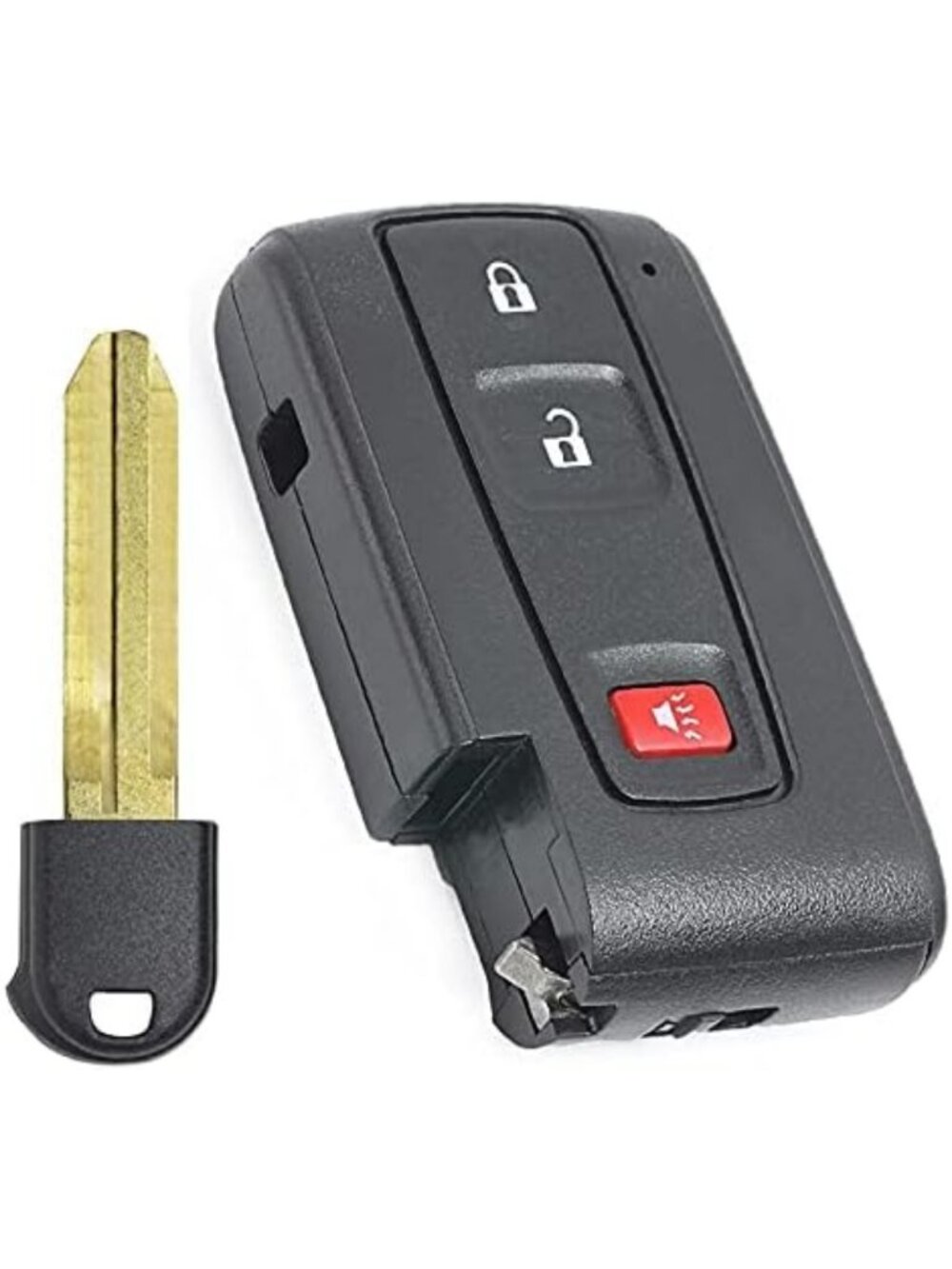 Keyless Smart Remote Key Fob Case 2+1 Buttons for Toyota Prius 2004-2009, Uncut